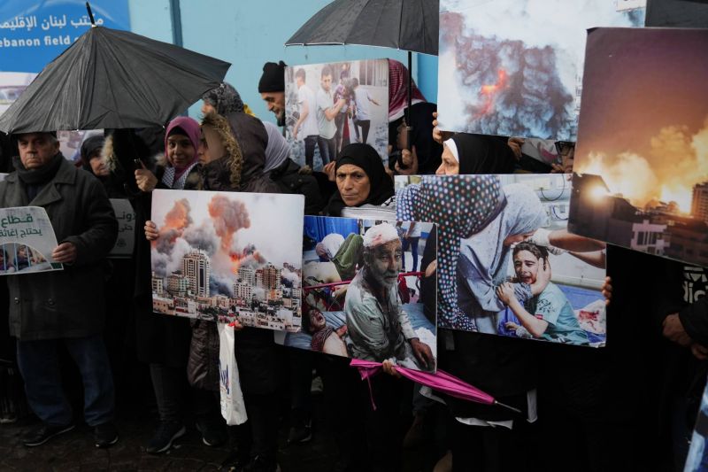 Demonstration in support of UNRWA in Beirut