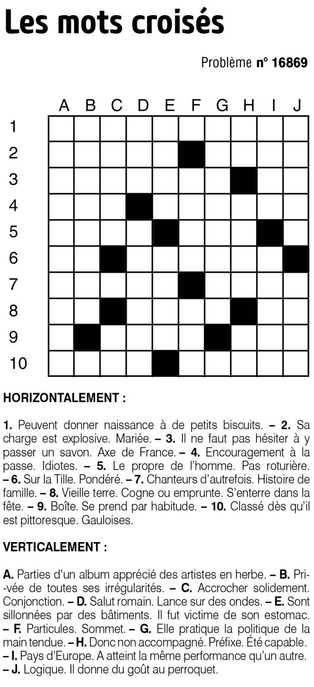 Les mots croisés