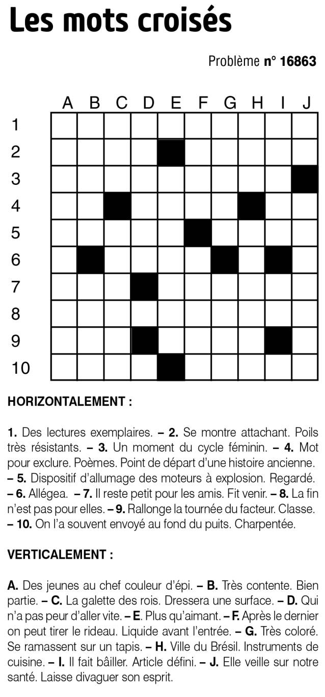 Les mots croisés