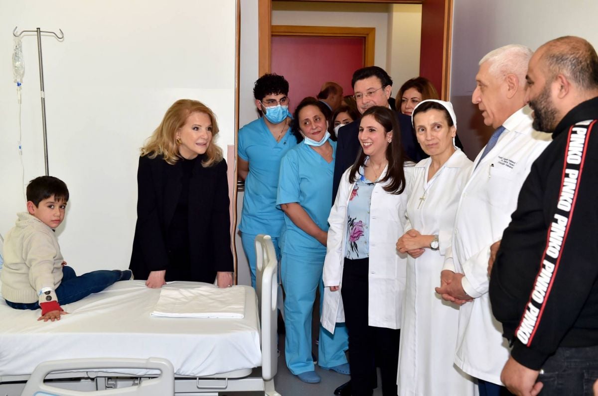 Leila Solh Hamadé annonce un don aux enfants atteints du cancer à Geitaoui