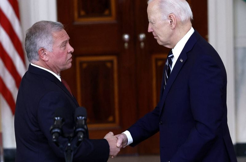 Jordan king urges 'lasting' Gaza cease-fire in talks with Biden
