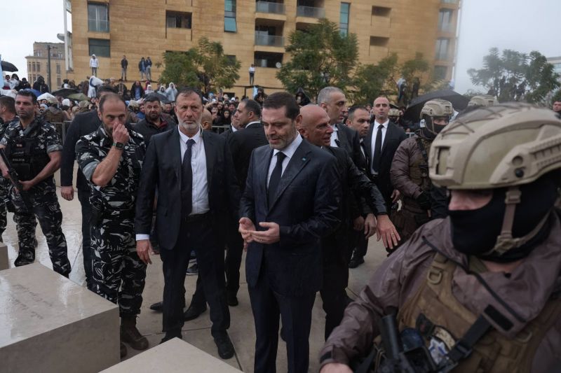 'All in good time,' says former PM Saad Hariri at father's tomb