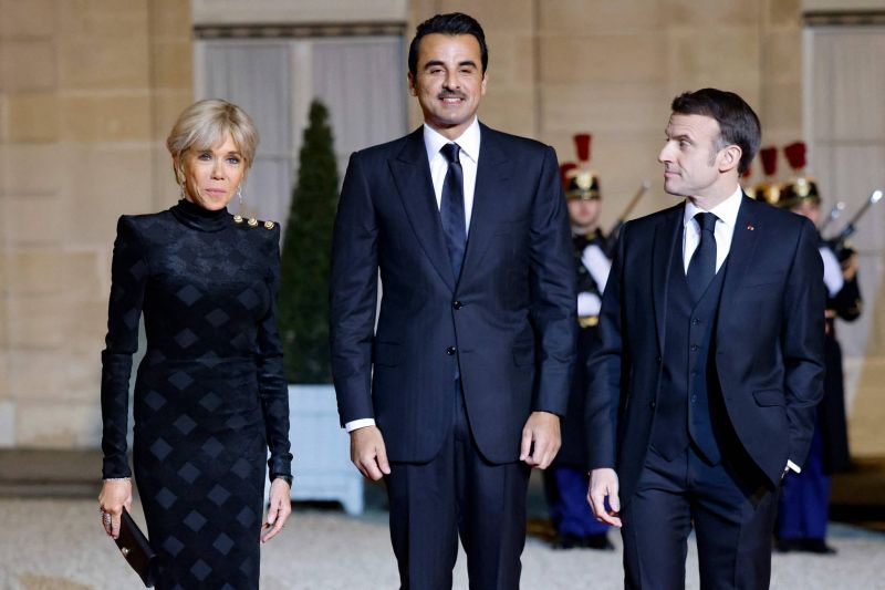 L'émir du Qatar débute une visite d'Etat en France