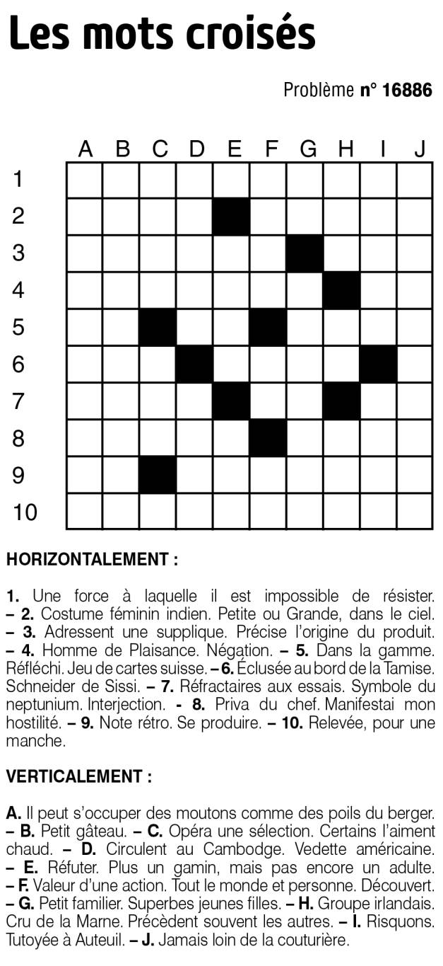 Les mots croisés