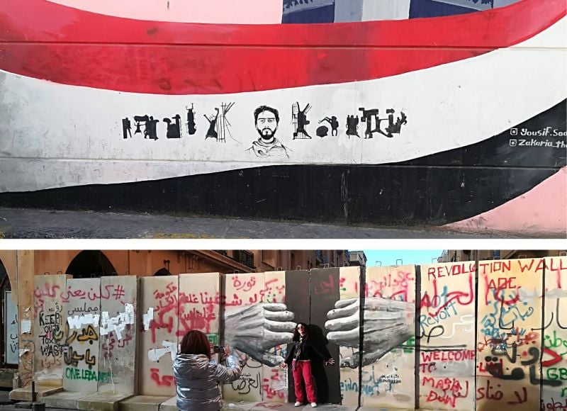 Fresques de la révolte d’octobre 2019 :  les points communs entre Bagdad et Beyrouth