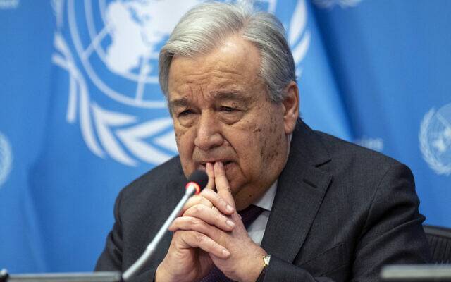 Guterres condamne les violations de la 1701 des deux côtés Guterres condamne les violations de la 1701 des deux côtés