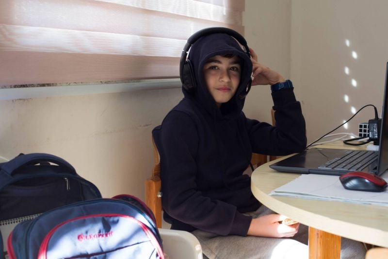 Israeli bombs drove them from schools in south Lebanon. Now these students are forced to study online