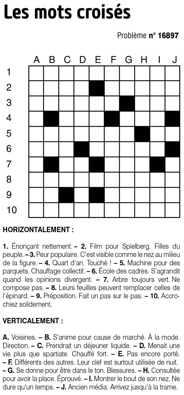 Les mots croisés