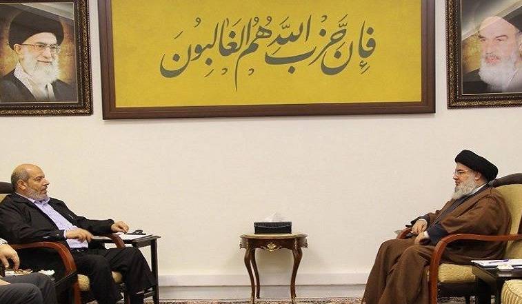 Nasrallah receives Hamas deputy head in Gaza