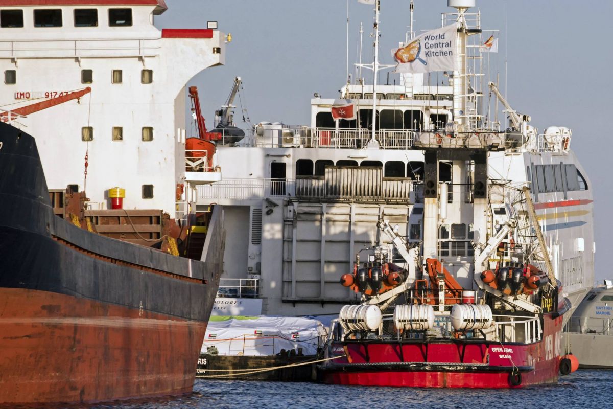 First vessel with aid for Gaza leaves Cyprus port