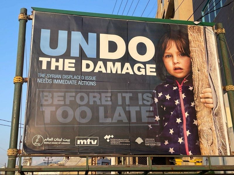 Polémique autour d’une campagne publicitaire visant les réfugiés syriens au Liban