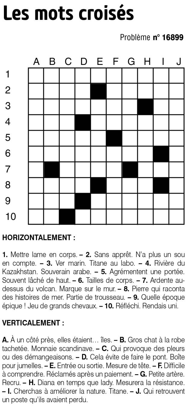 Les mots croisés