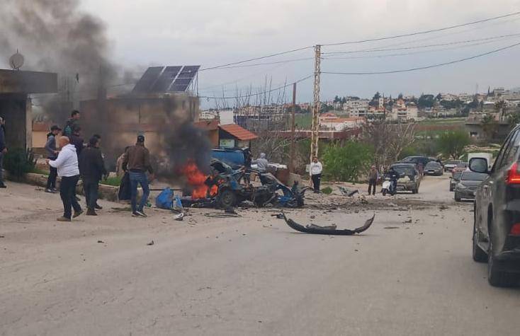 Israeli strike on vehicle in western Bekaa kills 1