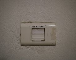 The victim's apartment doorbell. (Credit: Matthieu Karam)
