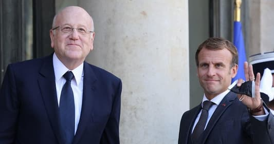 Rencontre Macron-Mikati à l'Élysée Rencontre Macron-Mikati à l'Élysée