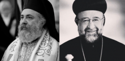 Greek Orthodox Archbishop Boulos Yazigi and Syriac Catholic Archbishop Youhanna Ibrahim. 