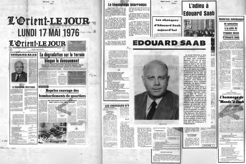 L’adieu à Édouard Saab : « la voix du témoin s’est tue »