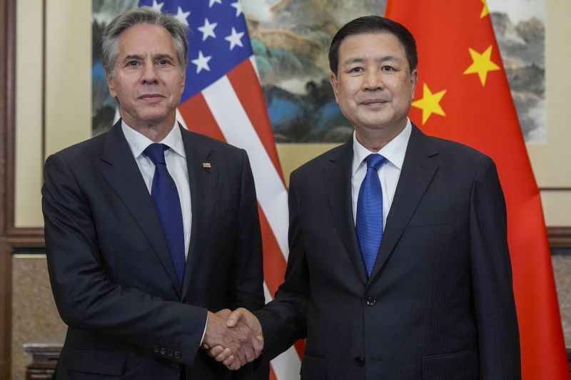 Le président chinois Xi Jinping a rencontré le secrétaire d'Etat américain Antony Blinken