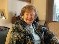 Cecile Geammal at her home in Beirut. (Credit: Sandrine Frem/L'Orient Today)