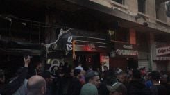 Site of explosion at the Pizza Secret restaurant in Beirut on Tuesday 30 April 2024. (Credit: Zeina Antonios/L'Orient Today)
