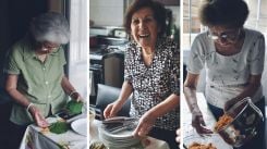 Armenian grandmothers Jeni, Mary and Anouk Bzdigian in Bourj Hammoud, Beirut, 10 May, 2024 (Photo: Olivia Le Poidevin/L'Orient Today)