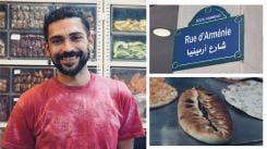 Collage of Yervant who gives food tours of Armenian cuisine in Bourj Hammoud, Beirut, 10 May, 2024 (Photo: Olivia Le Poidevin/L'Orient Today) 