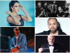 À l’affiche du Festival de Byblos 2024 (de gauche à droite et de haut en bas) : Nancy Ajram, Ash, Kairokee, Michel Fadel et Toni Makhoul. Photo DR