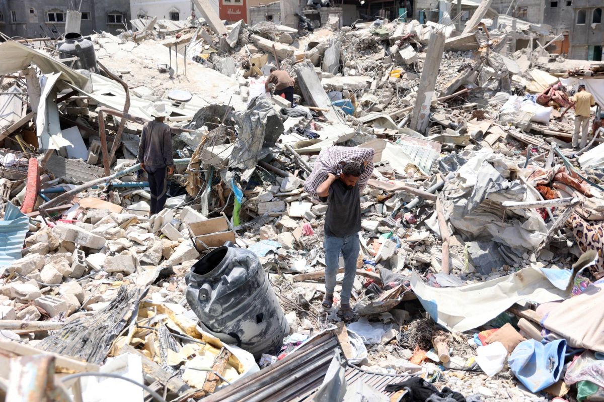 Israel pounds Gaza refugee camp as war enters ninth month Israel pounds Gaza refugee camp as war enters ninth month