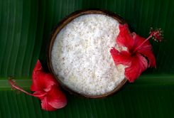 La « mouhallabiyé » au lait de coco de Omar Khalil. Photo DR
