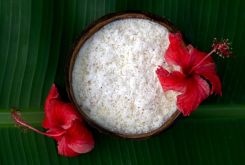 La « mouhallabiyé » au lait de coco de Omar Khalil. Photo DR