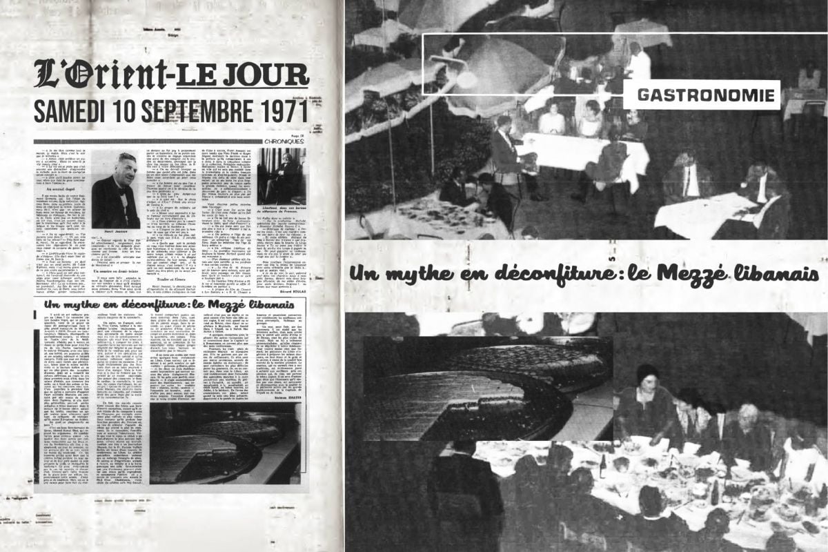 Un mythe en déconfiture : le mezzé libanais