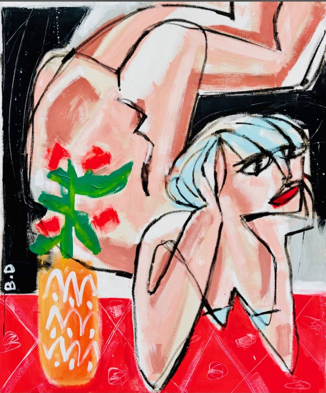 Douze femmes, un chat orange et une foule de personnages