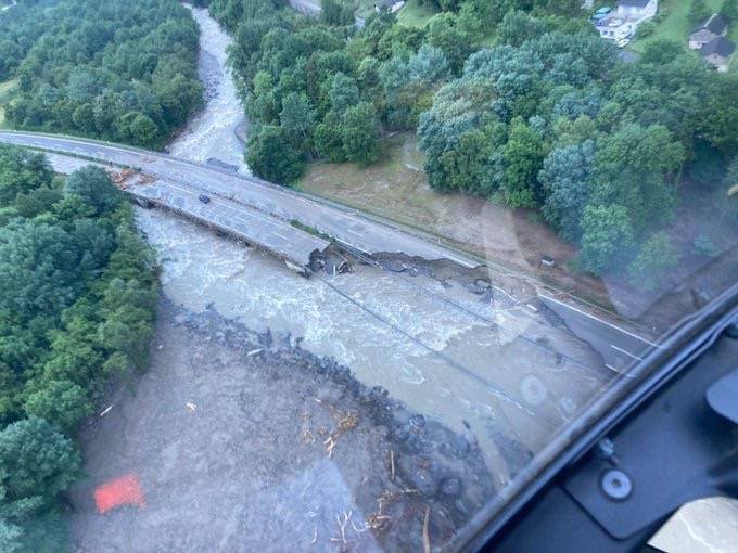 Inondations et évacuations en Suisse après de fortes pluies