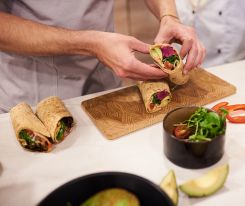 Une carte variée de saj sans gluten pour vegans, végétariens et carnivores. Photo DR