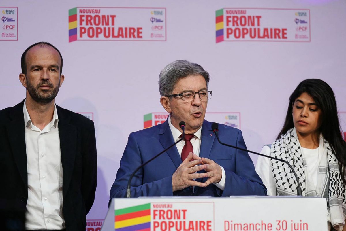 Le Nouveau front populaire, union des gauches, est 