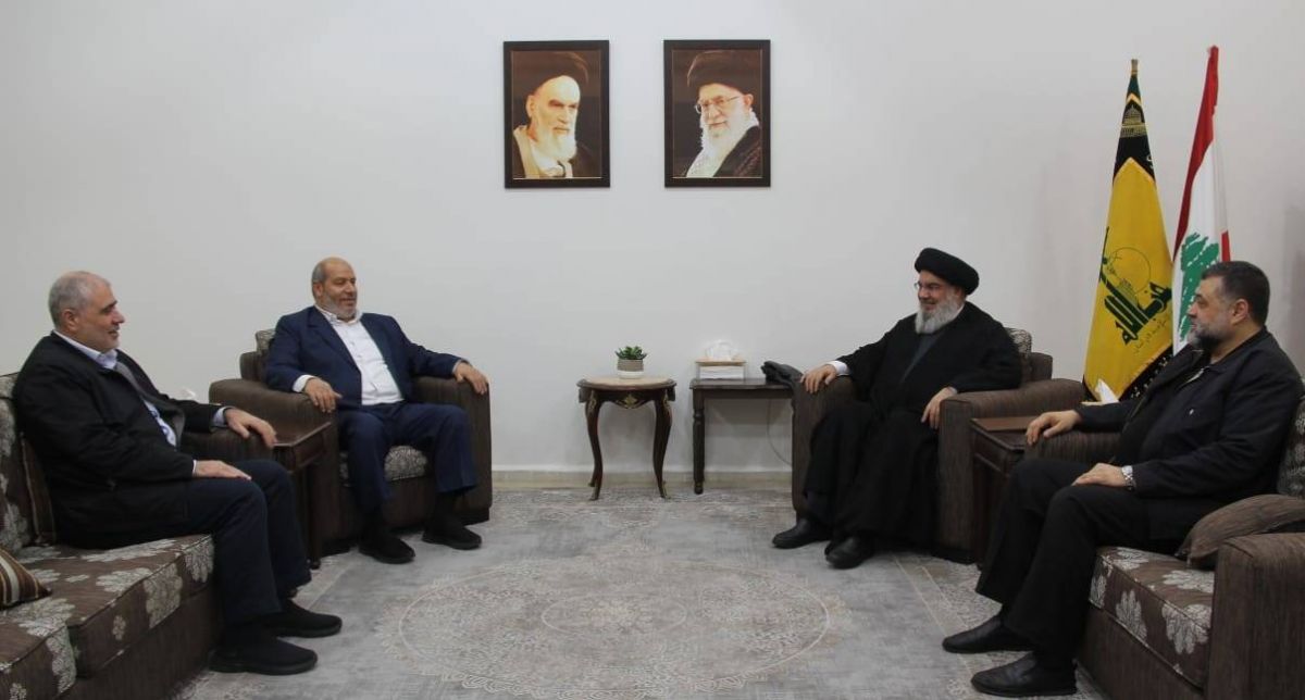 Hassan Nasrallah s'entretient avec des cadres du Hamas