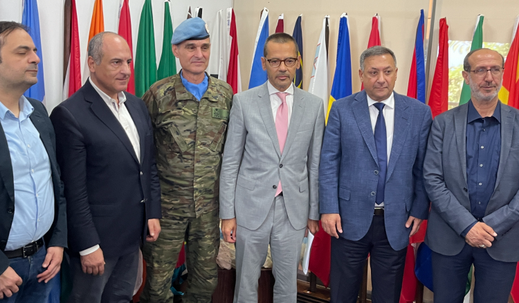 Visite de parlementaires libanais au quartier général de la Finul à Naqoura