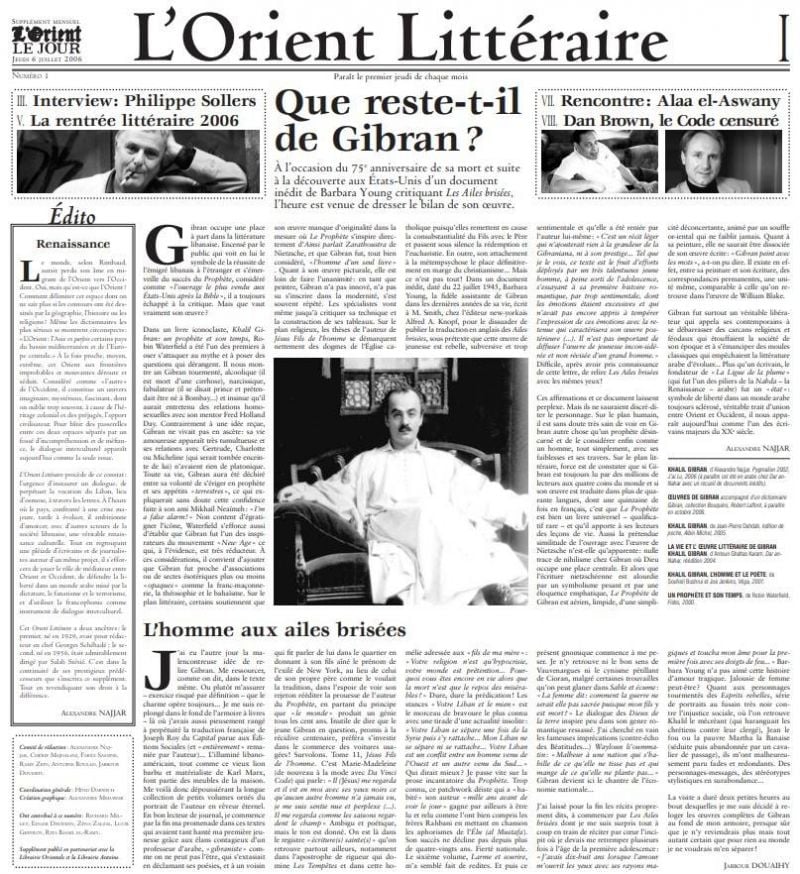 Paroles d’auteurs : les grands entretiens de L’Orient littéraire Paroles d’auteurs : les grands entretiens de L’Orient littéraire
