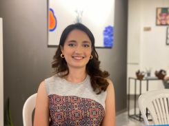Laudy Kareh, art therapist, July 4, 2024. (Credit: Marguerita Sejaan/L'Orient Today)