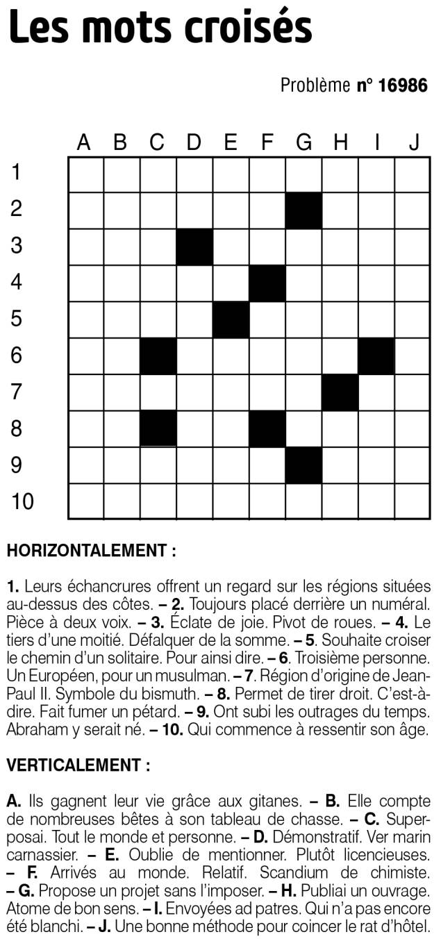 Les mots croisés