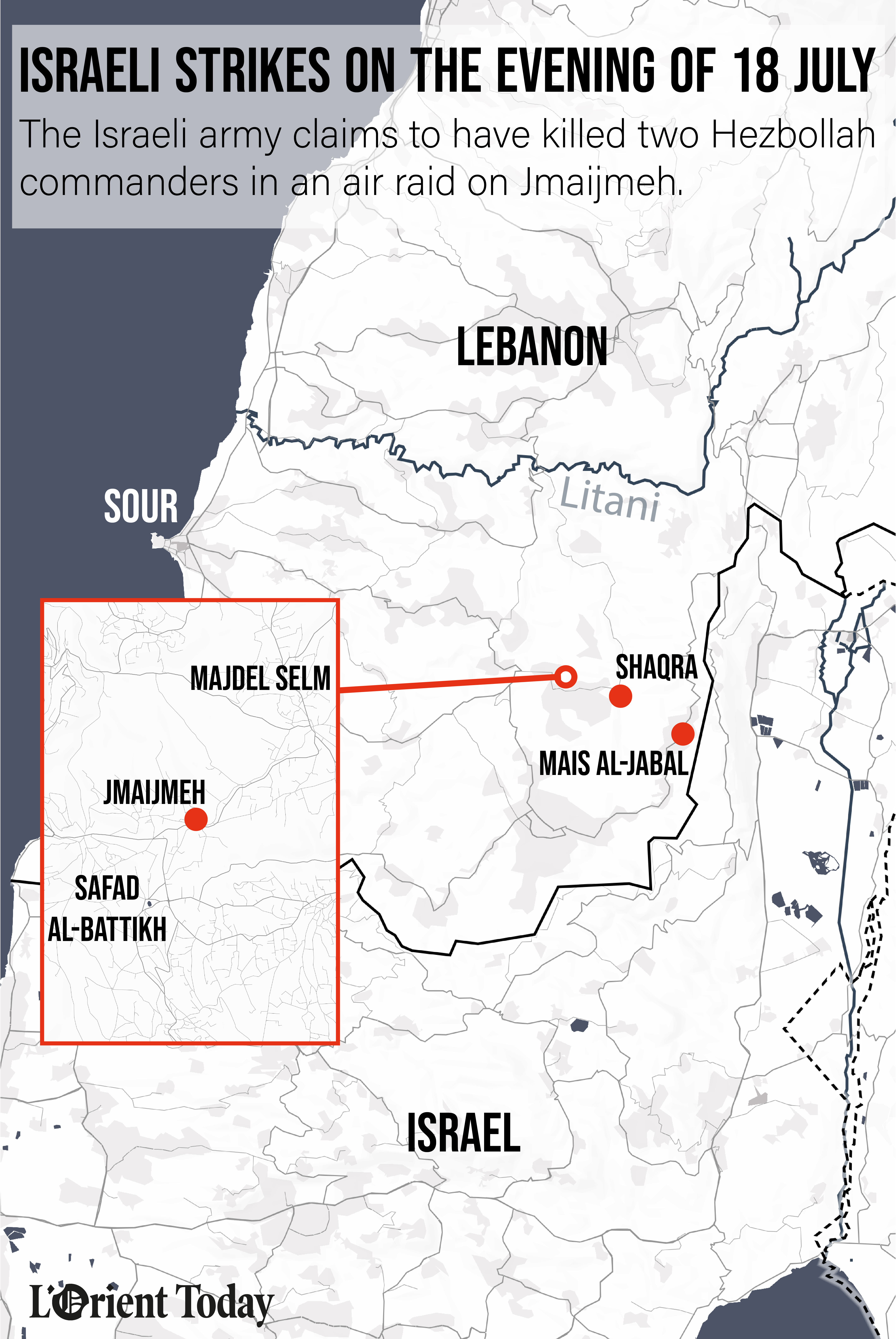 Insights into Israeli airstrike on Jmaijmeh, South Lebanon - L'Orient Today