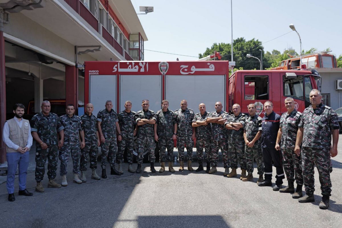 Lebanese firefighters get front-row seats for Olympic Games Lebanese firefighters get front-row seats for Olympic Games
