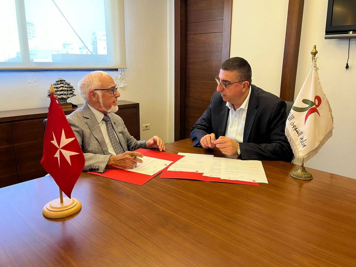 Protocole d’entente entre le ministère des Affaires sociales et l’ordre de Malte Liban