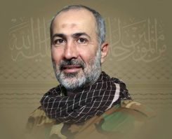 Mohammad Srour, head of Hezbollah’s drone unit. Photo released by the Hezbollah.