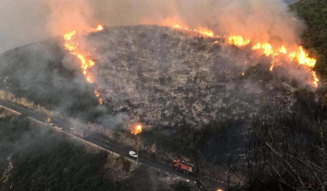 Major fire in Bazzal in Akkar