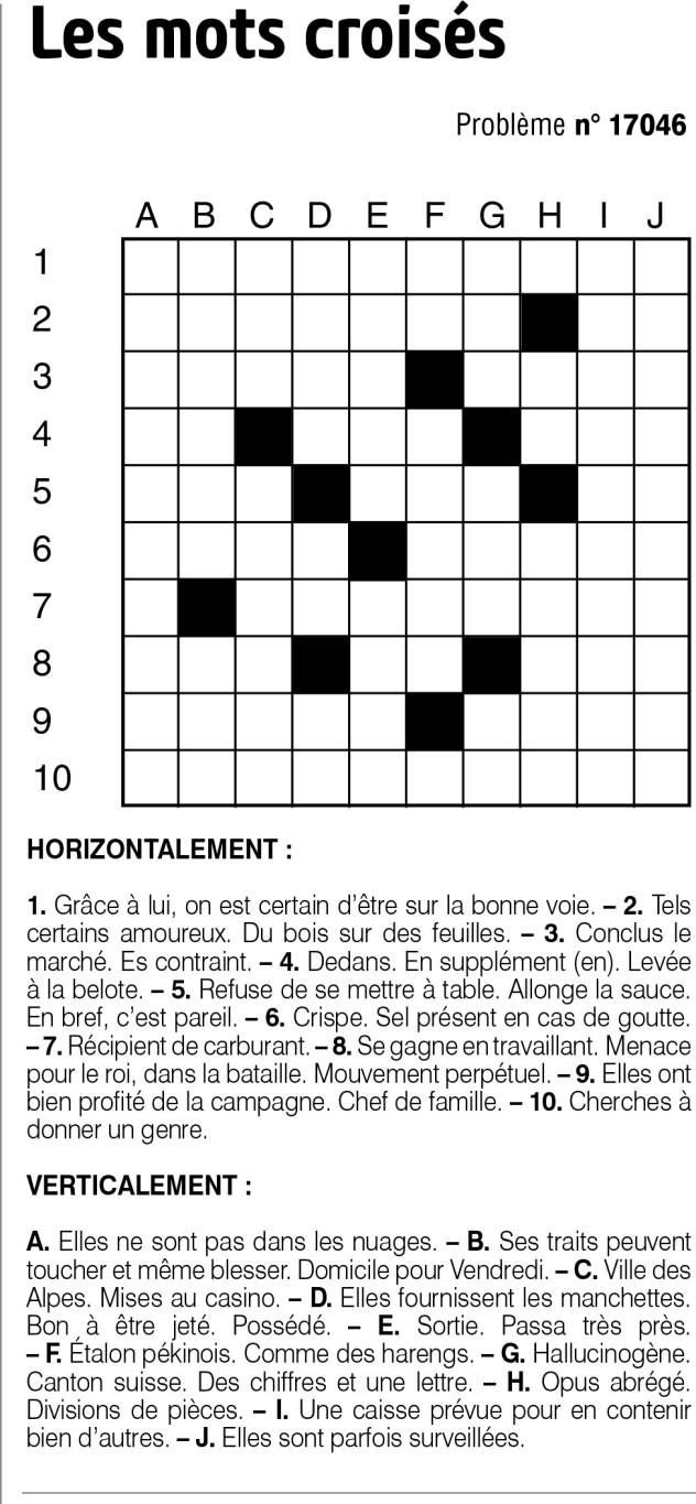 Les mots croisés