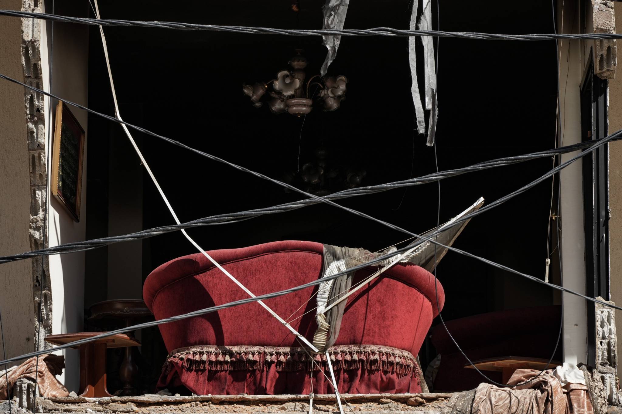 Here and there, remnants of life before the war. (Credit: Mohammad Yassine/OLJ)