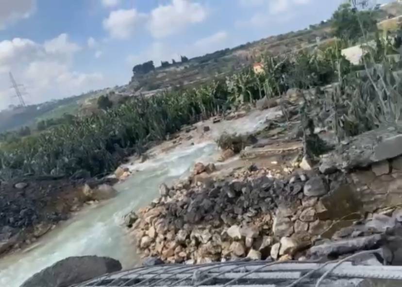 Israel targets Litani water conveyance system in the South Israel targets Litani water conveyance system in the South