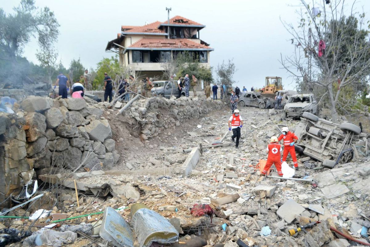 Zghorta touchée par une frappe israélienne pour la première fois depuis le début de la guerre, au moins 22 morts