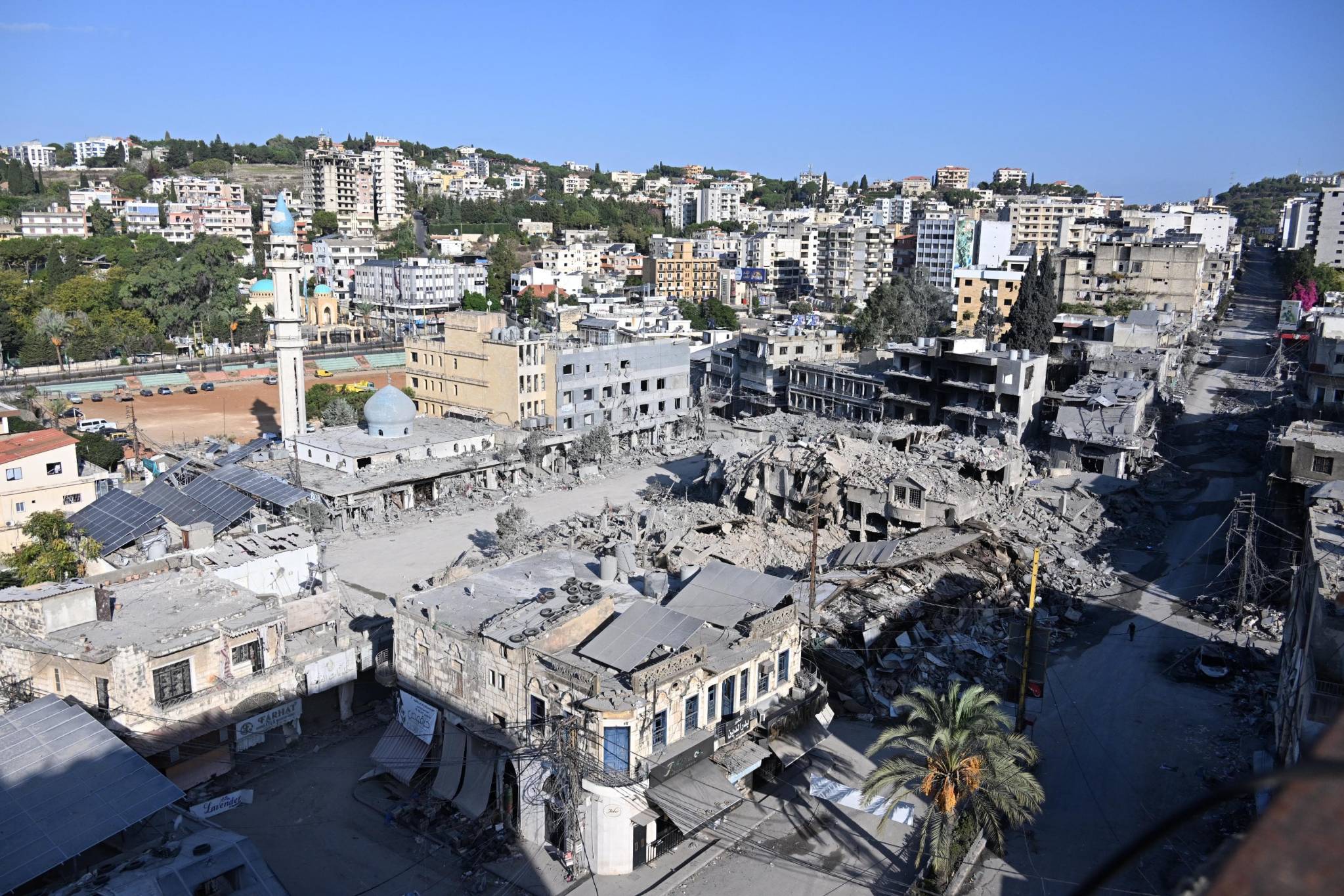 On Saturday, Oct. 12, the Israeli army shelled the old souks of the city. (Credit: Mohammad Yassine/OLJ)